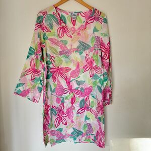 Vintage Lilly Pulitzer Pastel Swim Cover Dress - Medium